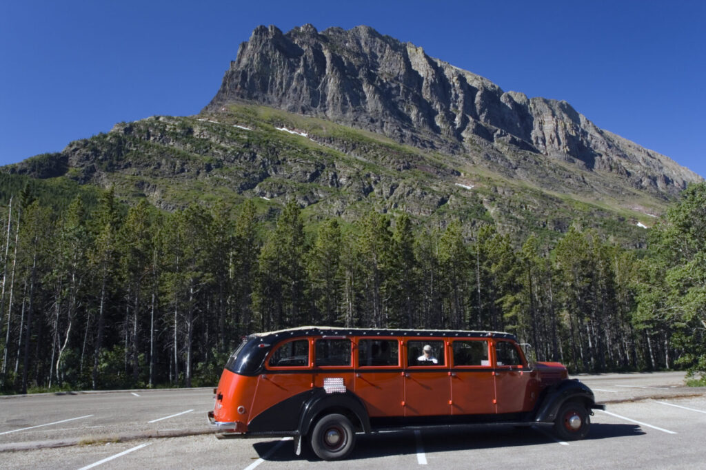 Autobus turistico del Glacier NP