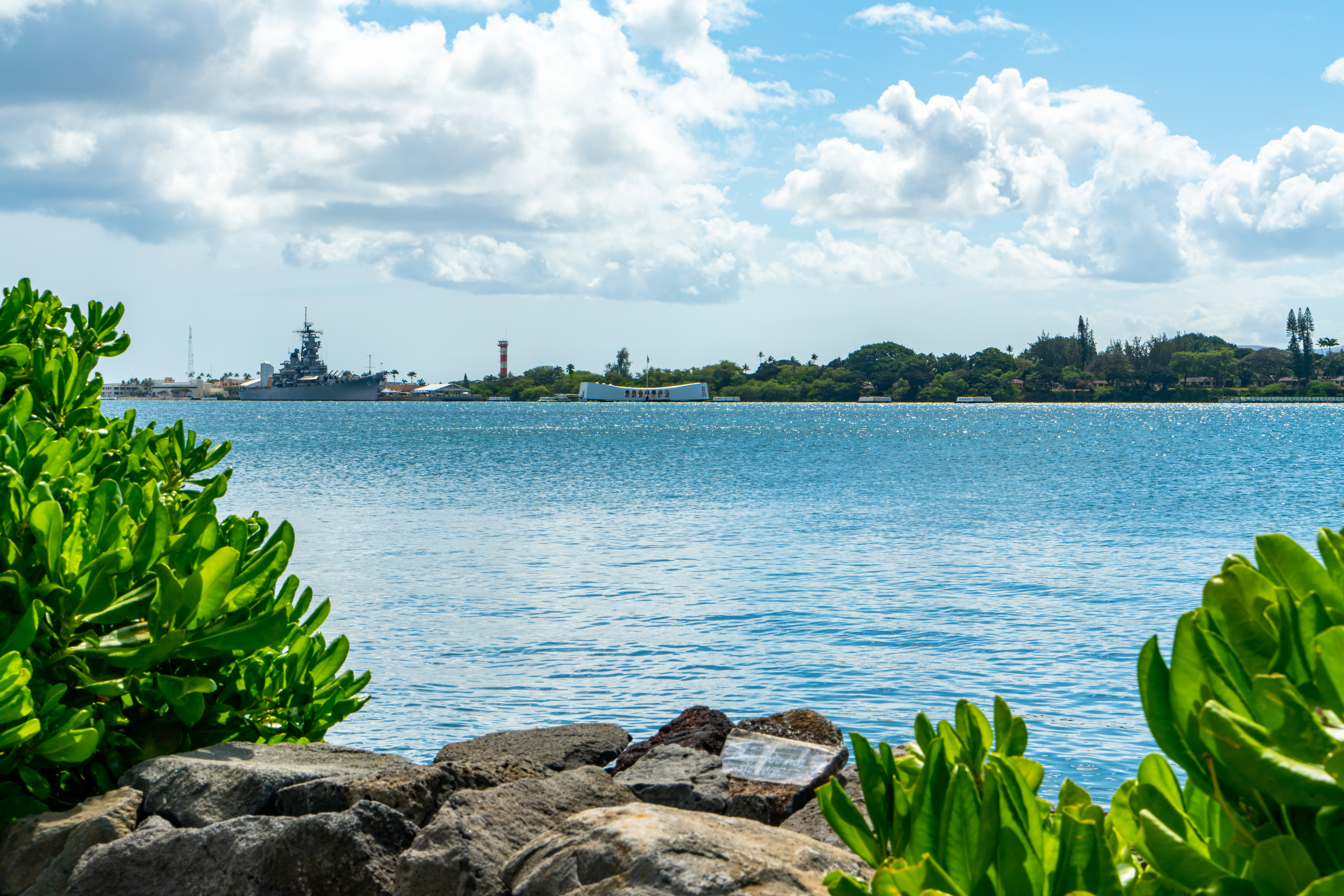 Bellissimo pomeriggio al Pearl Harbor di Honolulu, Hawaii