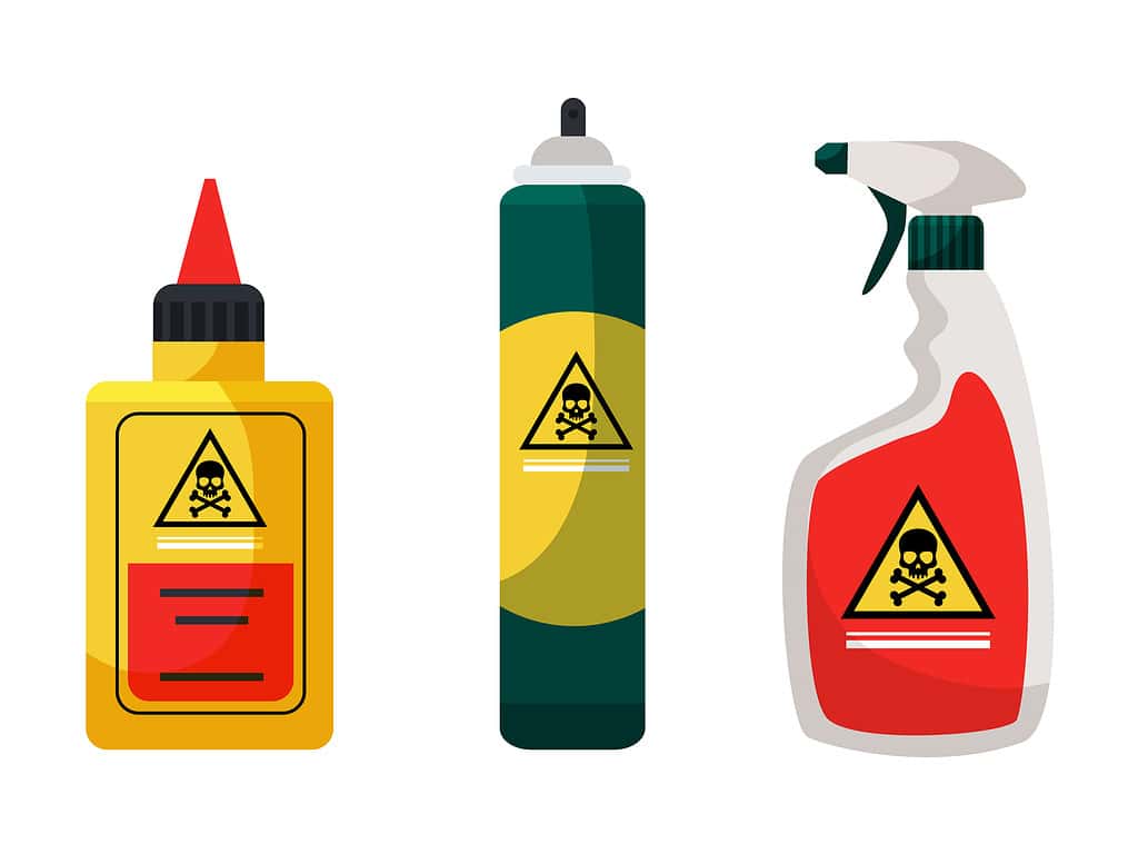 Set di prodotti chimici per la disinfezione dello sterminio degli insetti