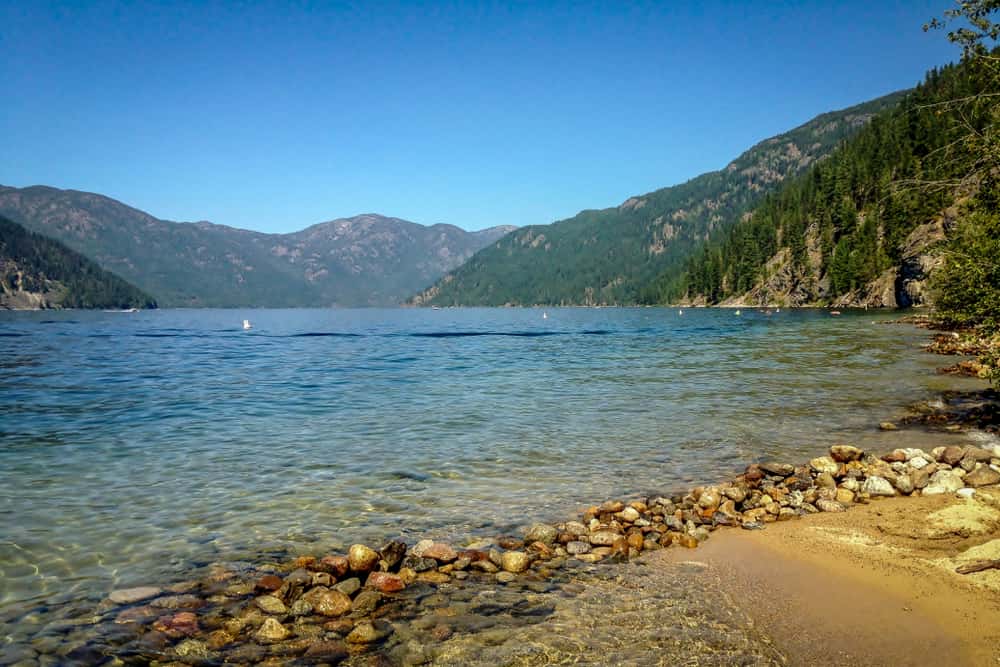 Christina Lake al Parco Provinciale di Gladstone, Columbia Britannica, 2015