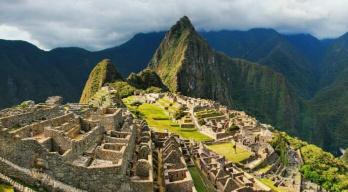 Antica città Inca Machu Picchu in Perù