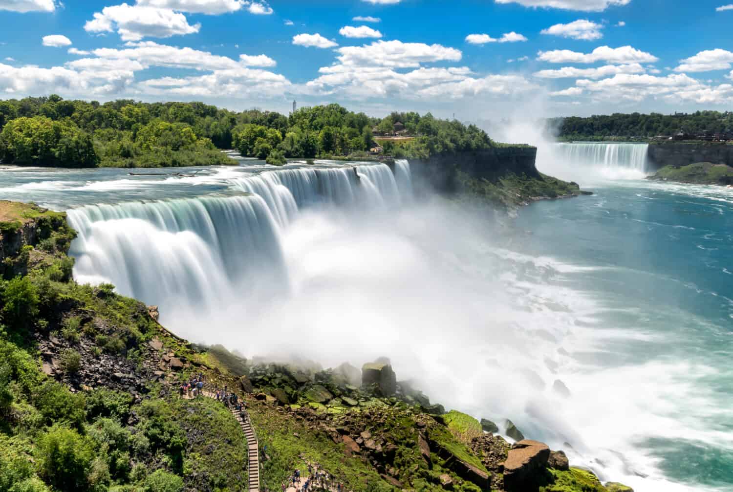 Cascate del Niagara tra Stati Uniti d'America e Canada.
