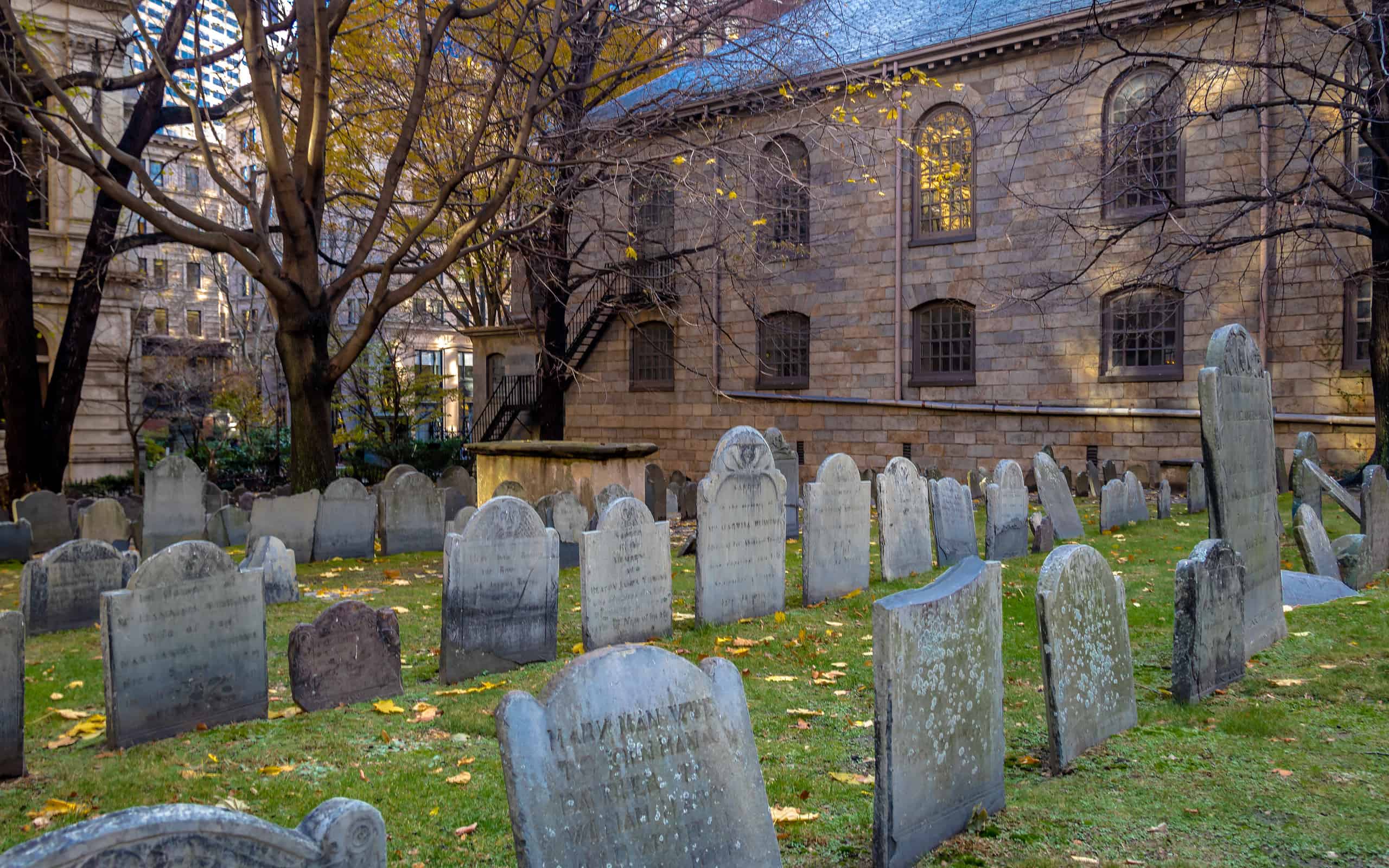 Cimitero di King's Chapel Burying Ground - Boston, Massachusetts, USA