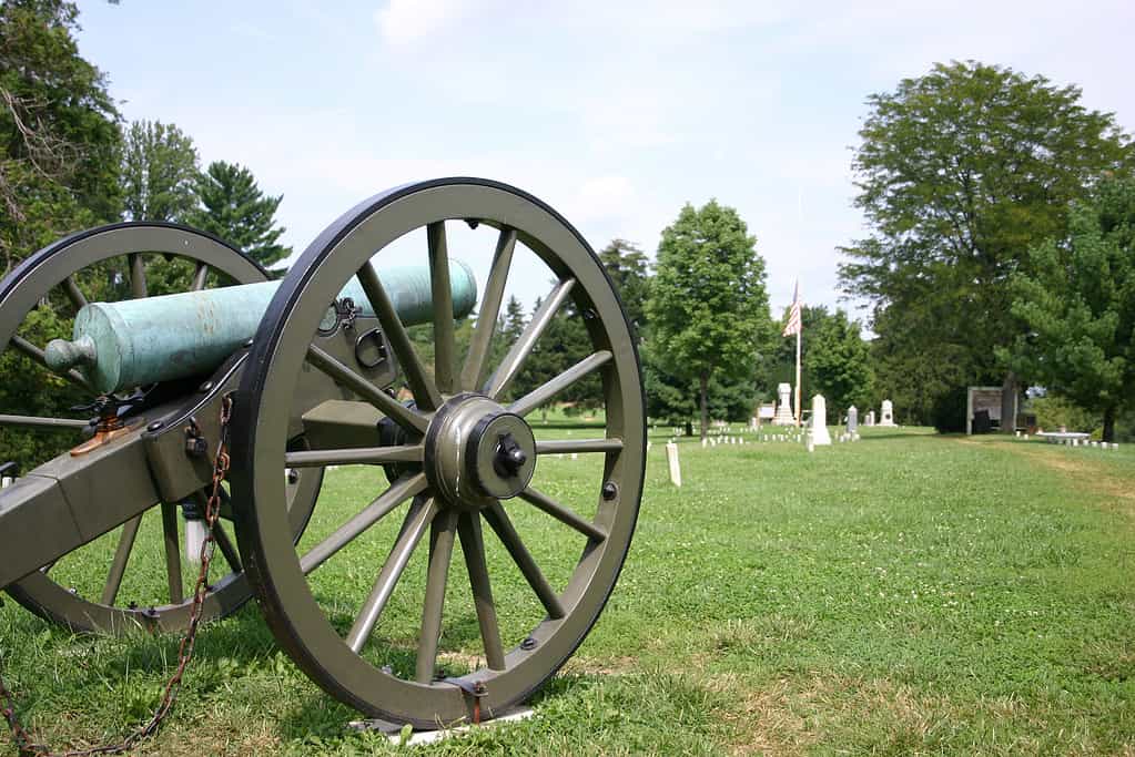 Fredericksburg, cannone della guerra civile della Virginia