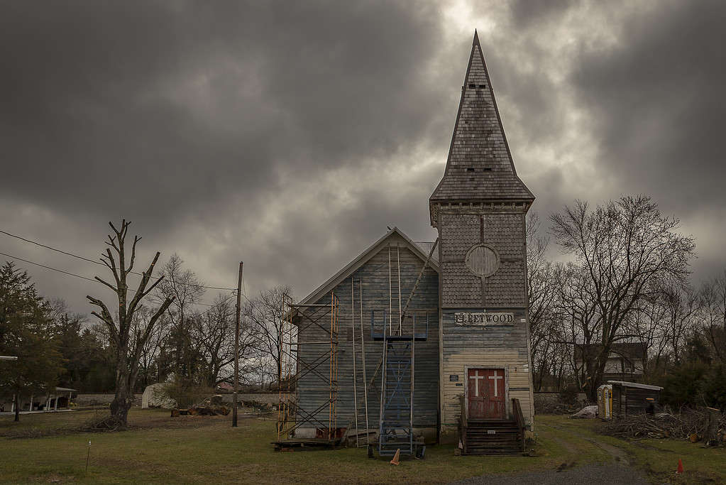 Chiesa abbandonata di Fleetwood dell'epoca della guerra civile in Virginia