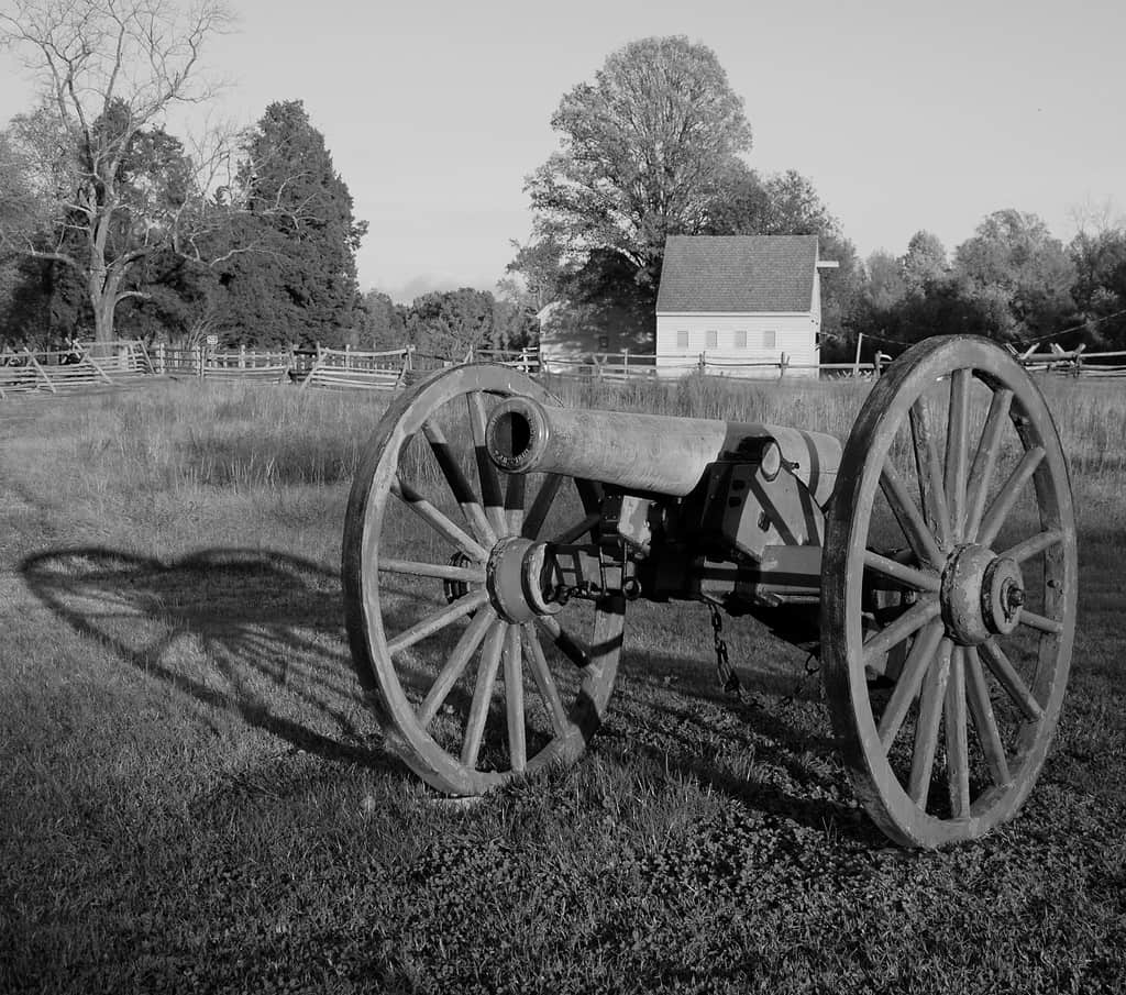 Cannone sul campo di battaglia di Cold Harbor