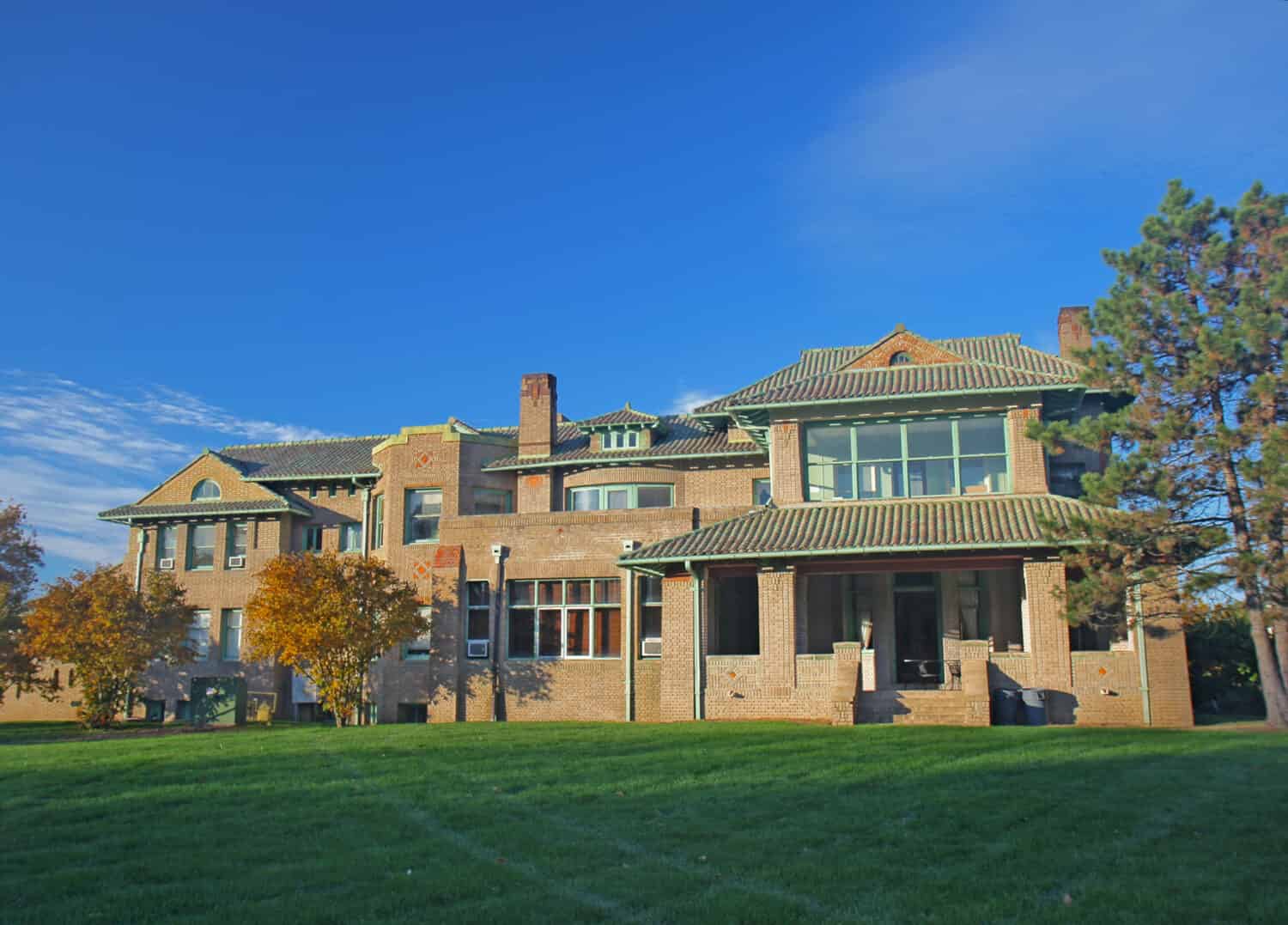 Ufficio ammissioni nella Wheeler-Stokely Mansion nel campus della Marian University, Indianapolis, Indiana