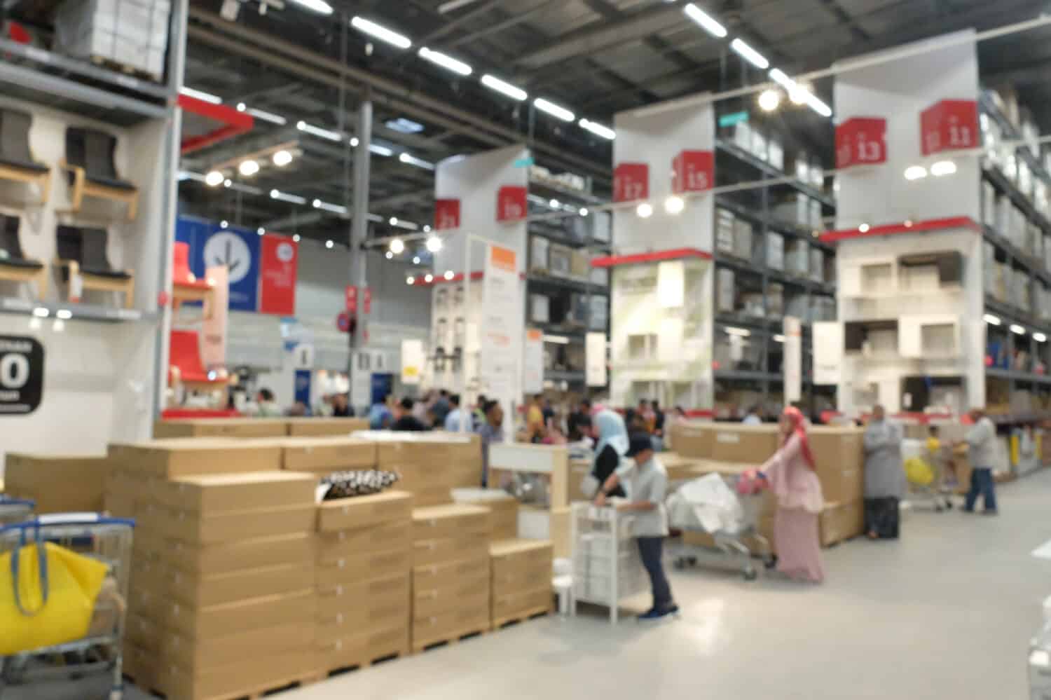 Blullered - sfondo del centro commerciale del negozio ikea