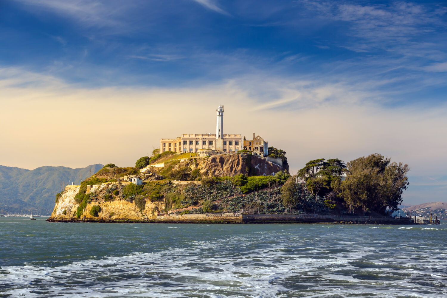 Isola di Alcatraz a San Francisco, Stati Uniti.