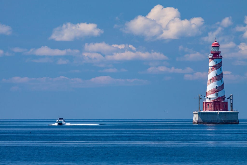 Faro di White Shoal - Un faro offshore sul lago Michigan.