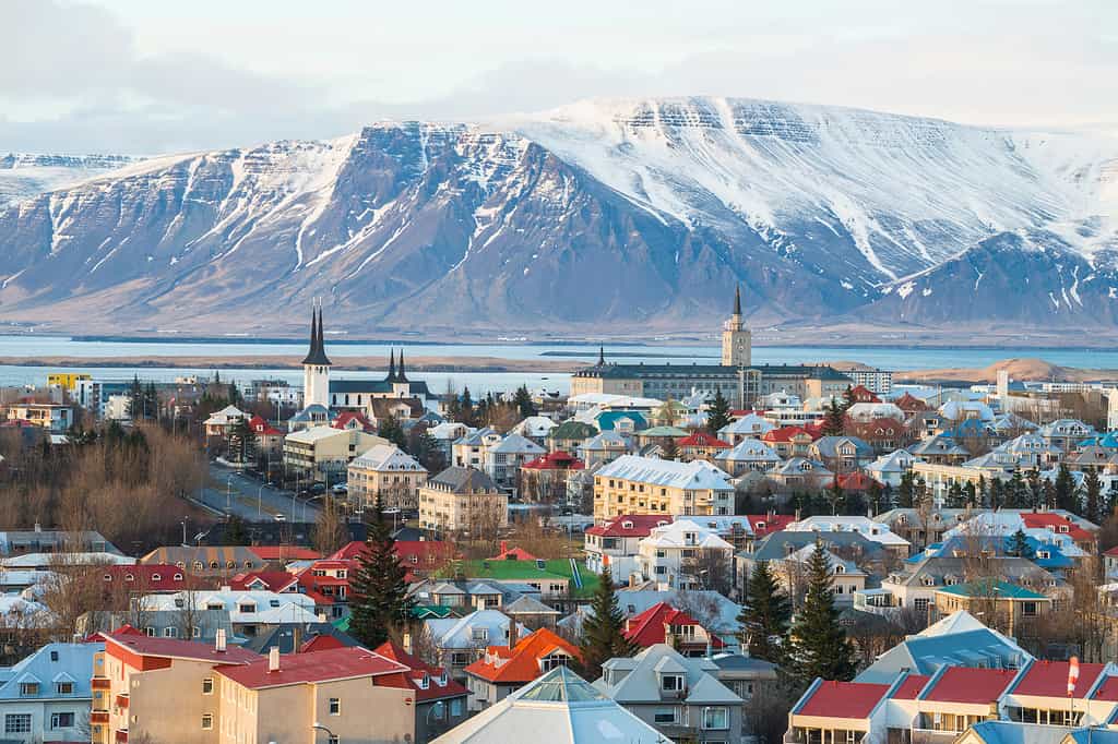 Reykjavik la capitale dell'Islanda.
