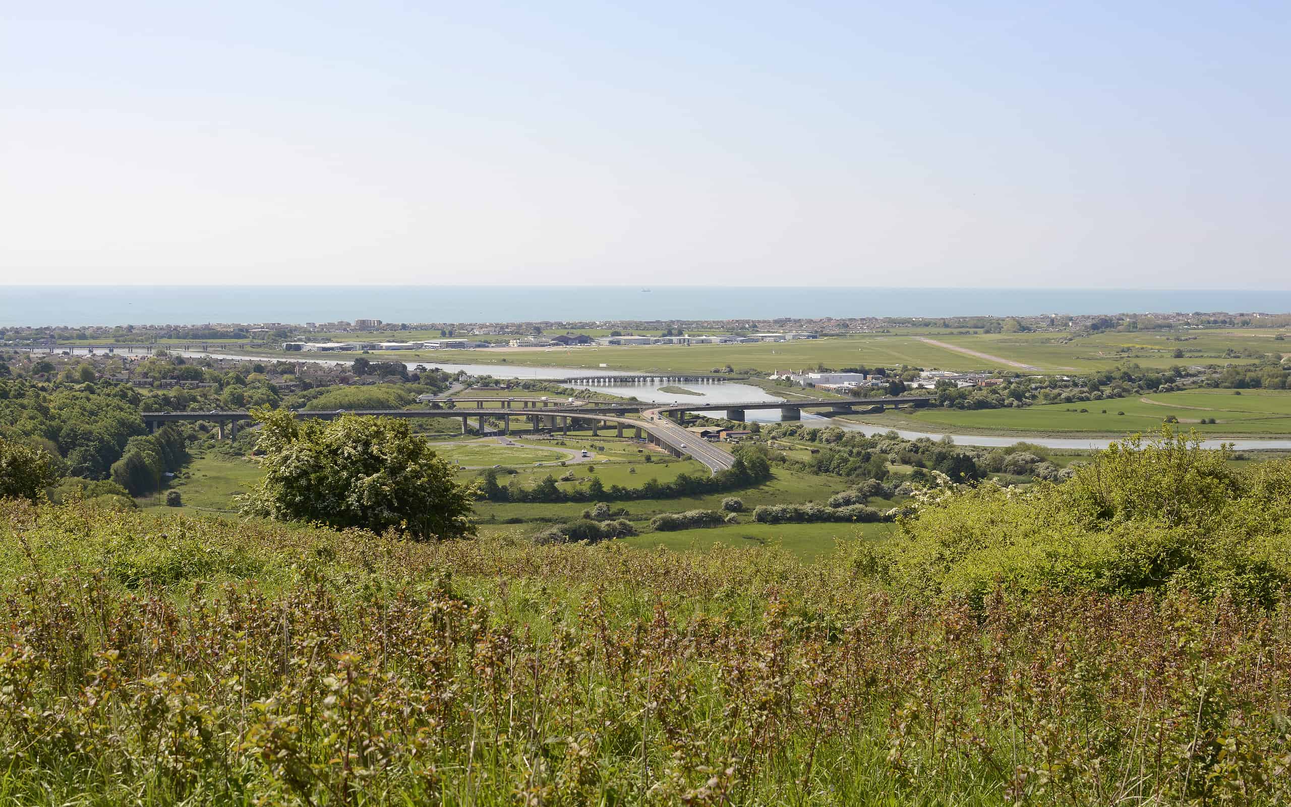 Aeroporto di Shoreham.  Sussex.  Inghilterra