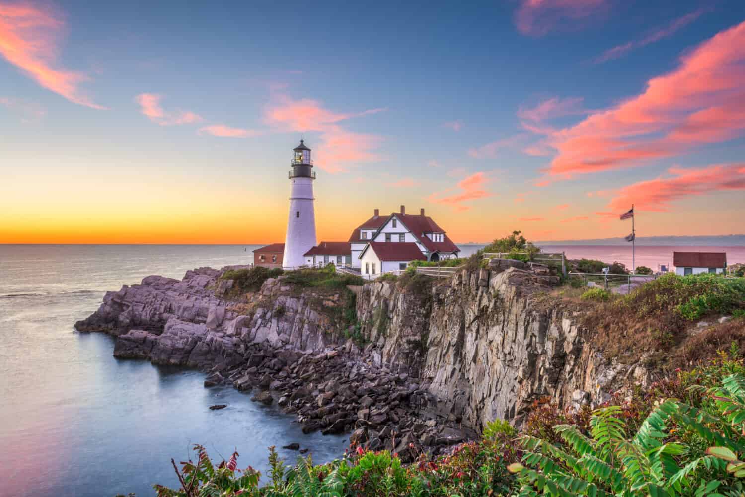 Portland, Maine, Stati Uniti d'America al Portland Head Light.