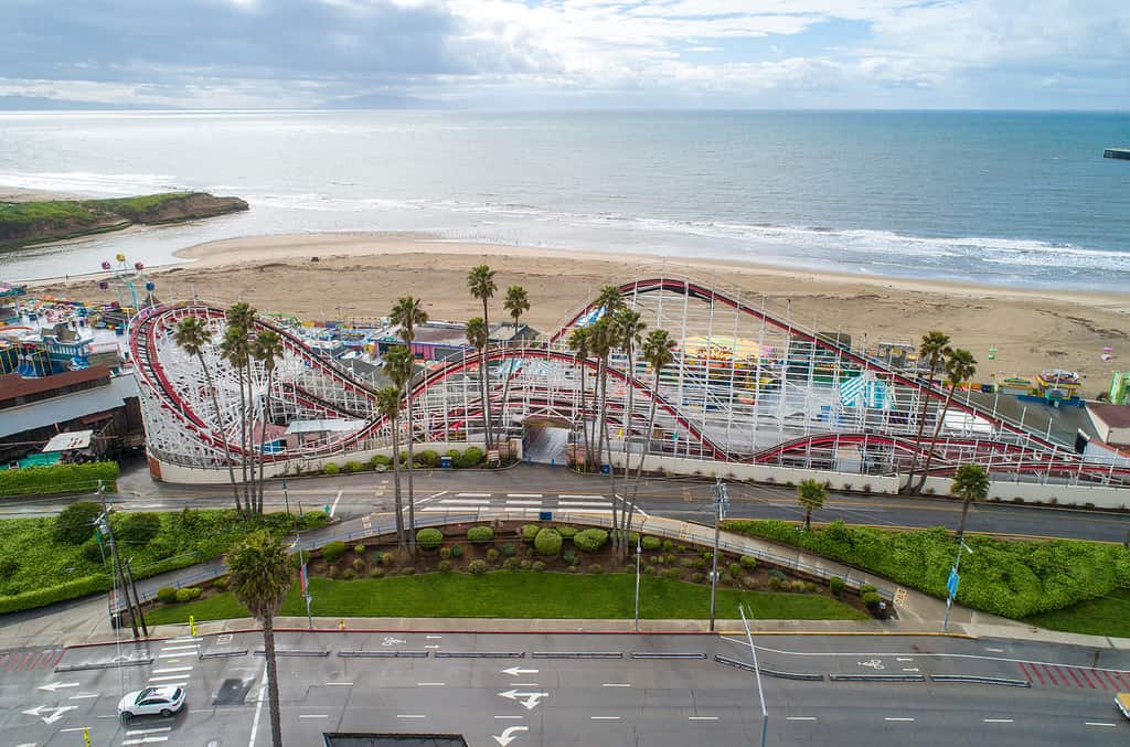 Il lungomare di Santa Cruz Beach e l'Orsa Gigante