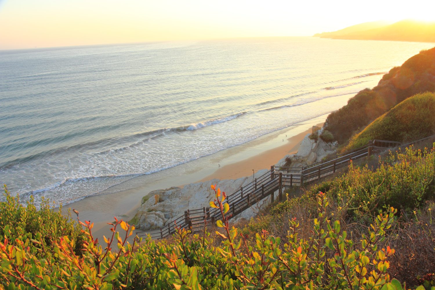 Veduta del Canale di Santa Barbara, ripresa da El Capitan State Beach