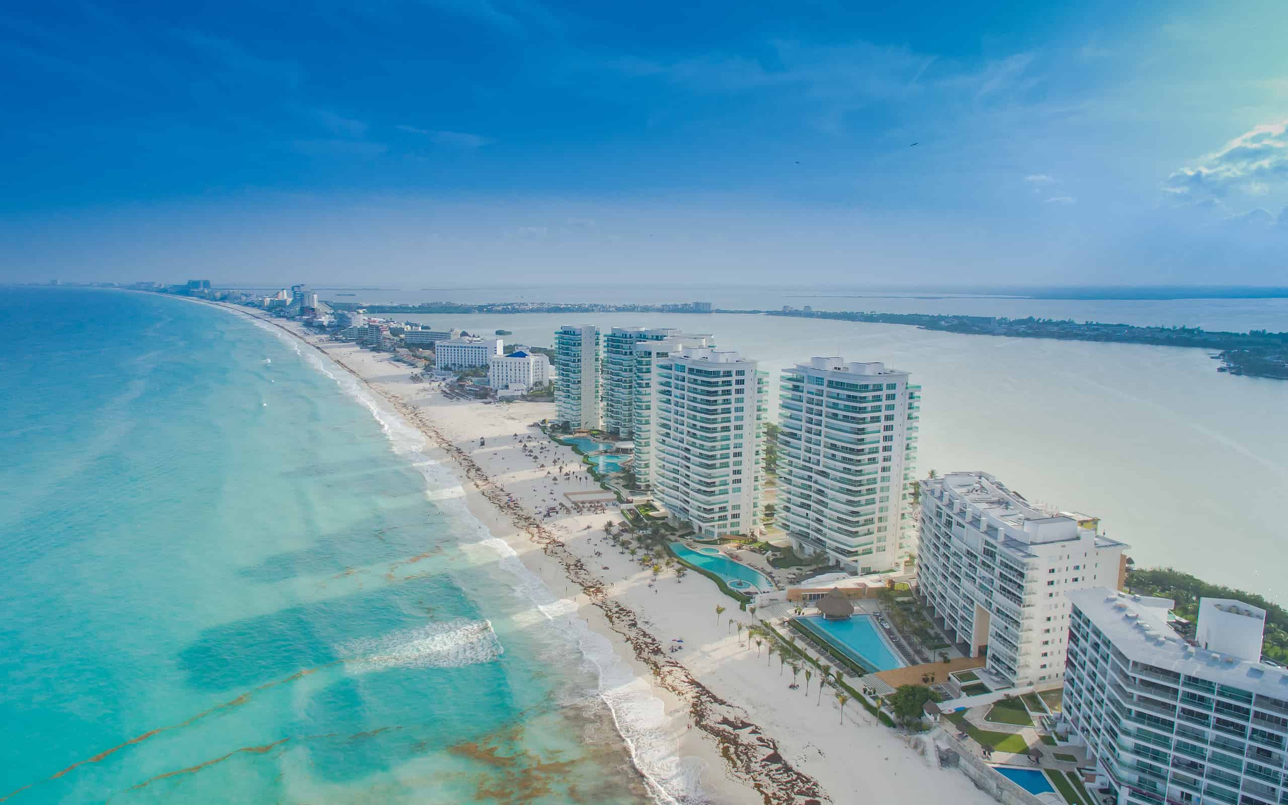 Sulla spiaggia di Cancun