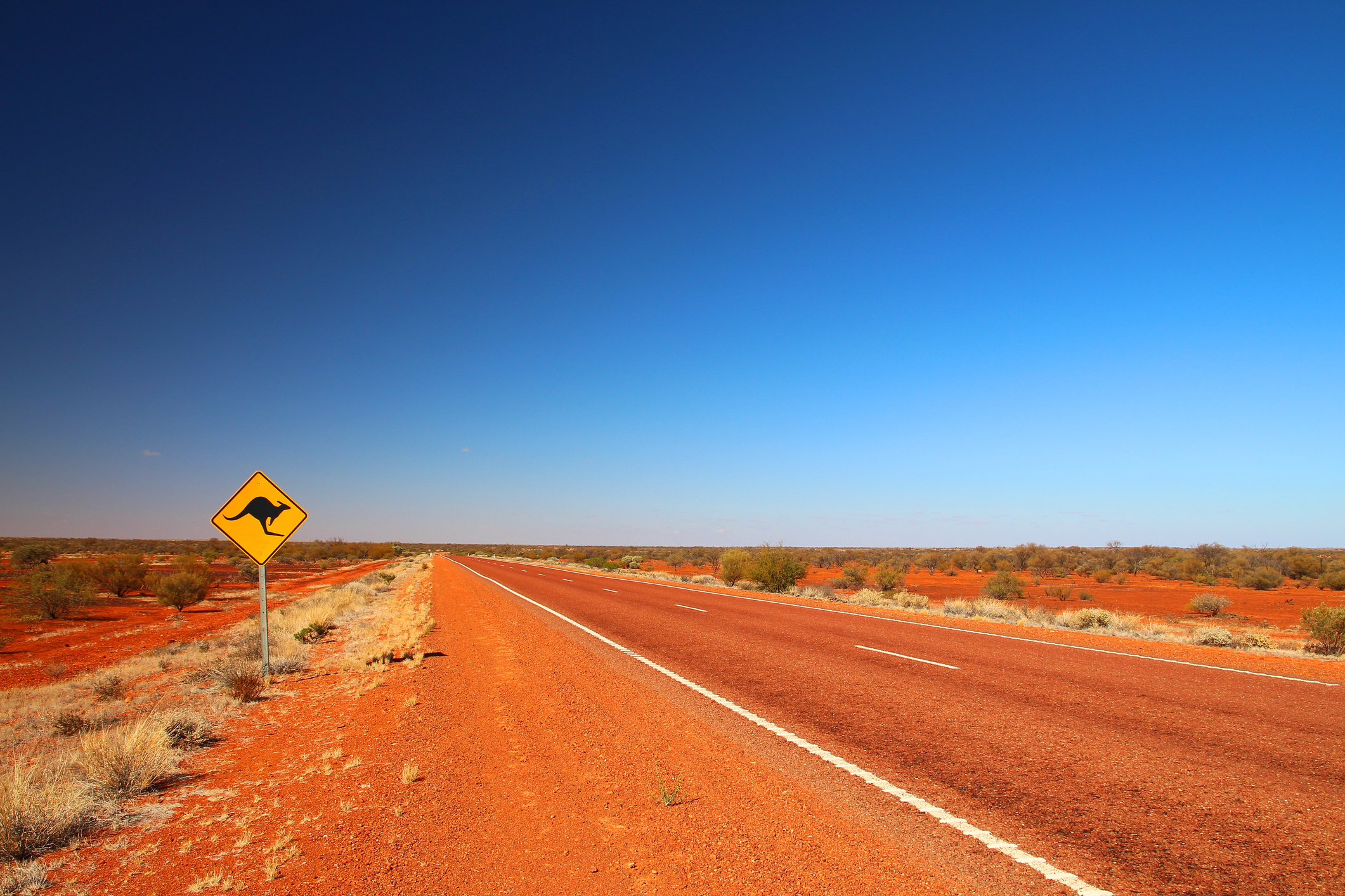 Segnale stradale australiano sull'autostrada