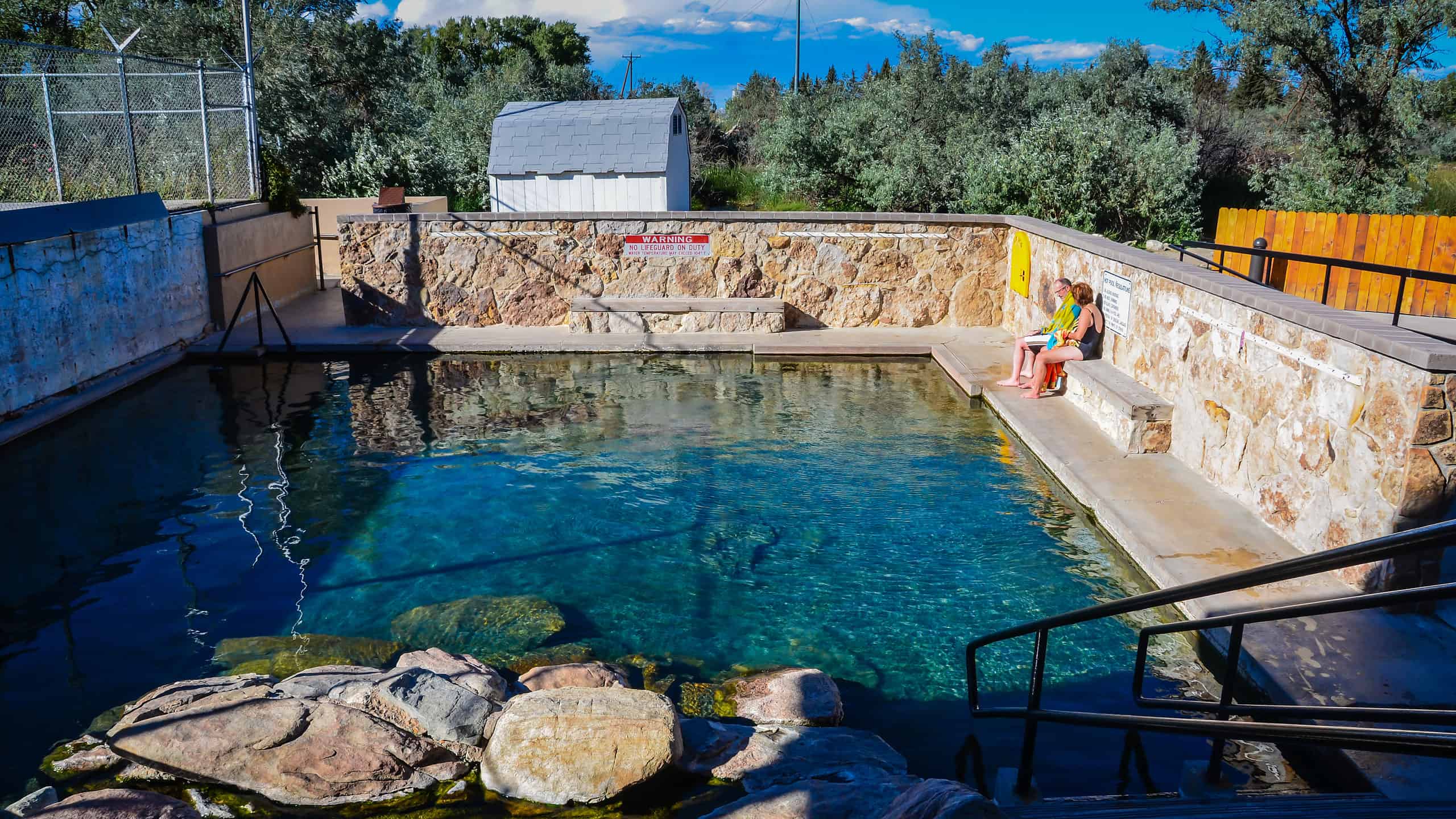 Sorgenti termali naturali di Saratoga/Hobo Hot Springs, piscine naturali del Wyoming