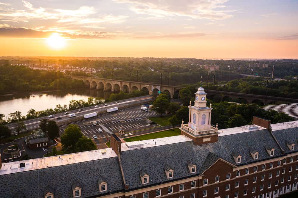 Alba aerea della Rutgers University New Brunswick New Jersey