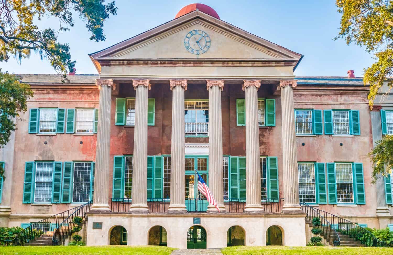 Campus principale del Charleston College, Charleston, Carolina del Sud, Stati Uniti