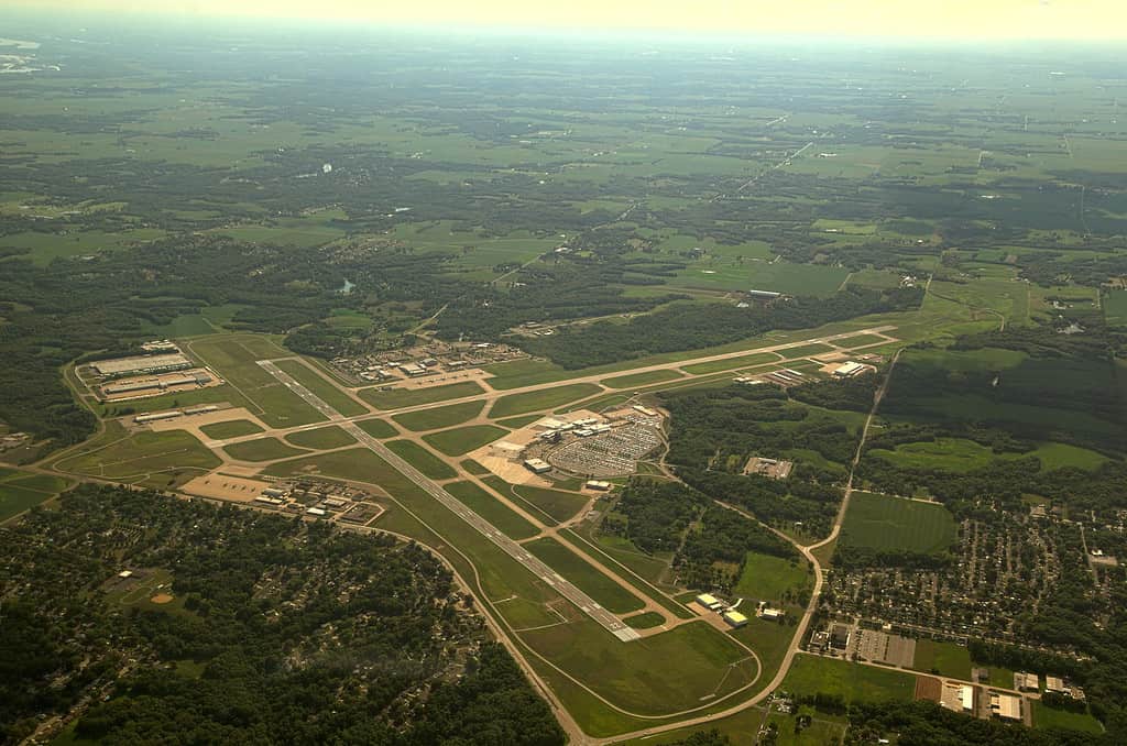 Il quarto aeroporto più trafficato dell'Illinois è a Peoria.