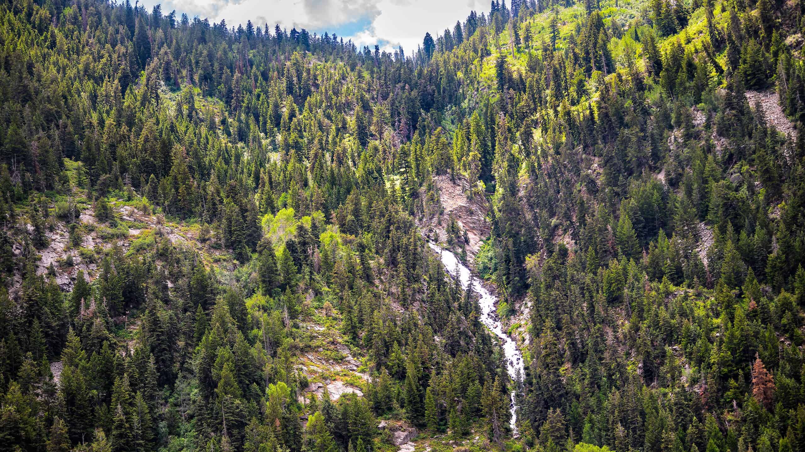 Cascata nell'Alta Utah