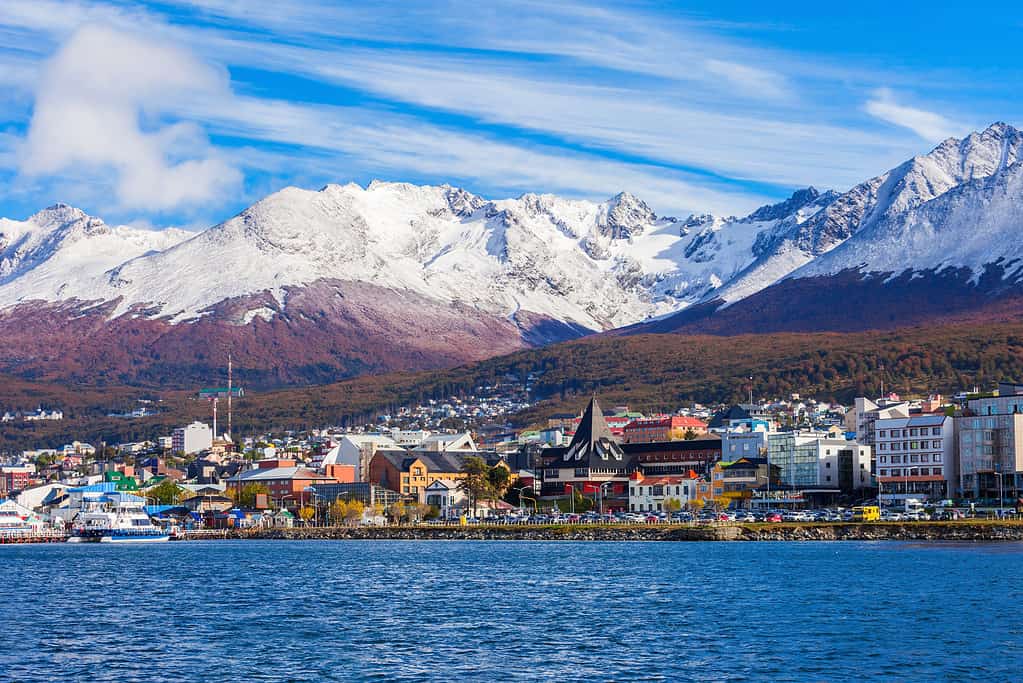 Veduta aerea di Ushuaia, Argentina