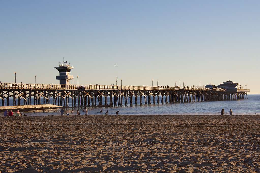 Molo di Seal Beach, California.