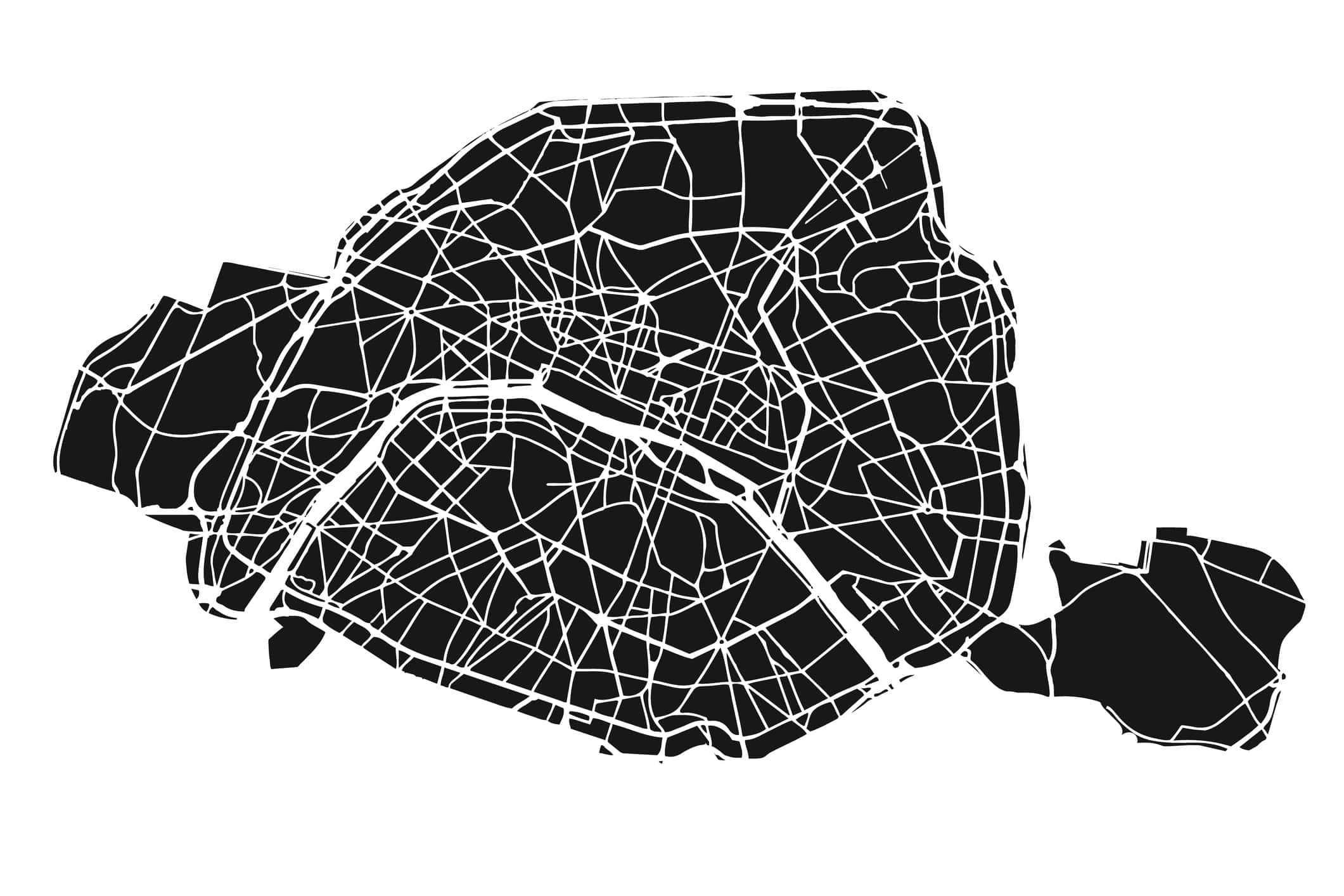 Nuova e pertinente mappa dettagliata di Parigi