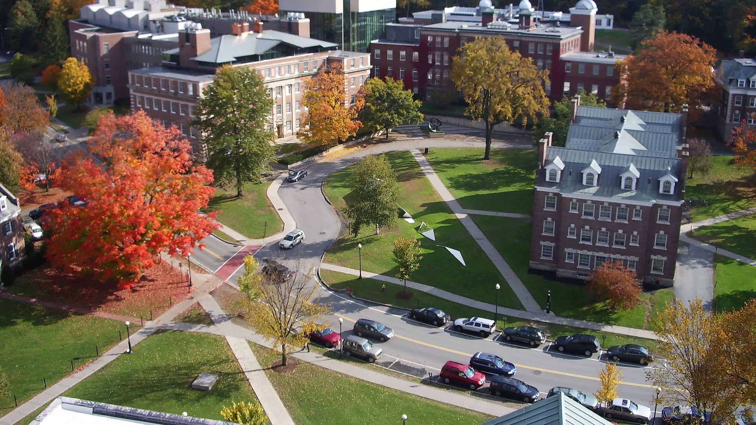 Dartmouth College - Una vista dell'East Campus dalla Baker Tower