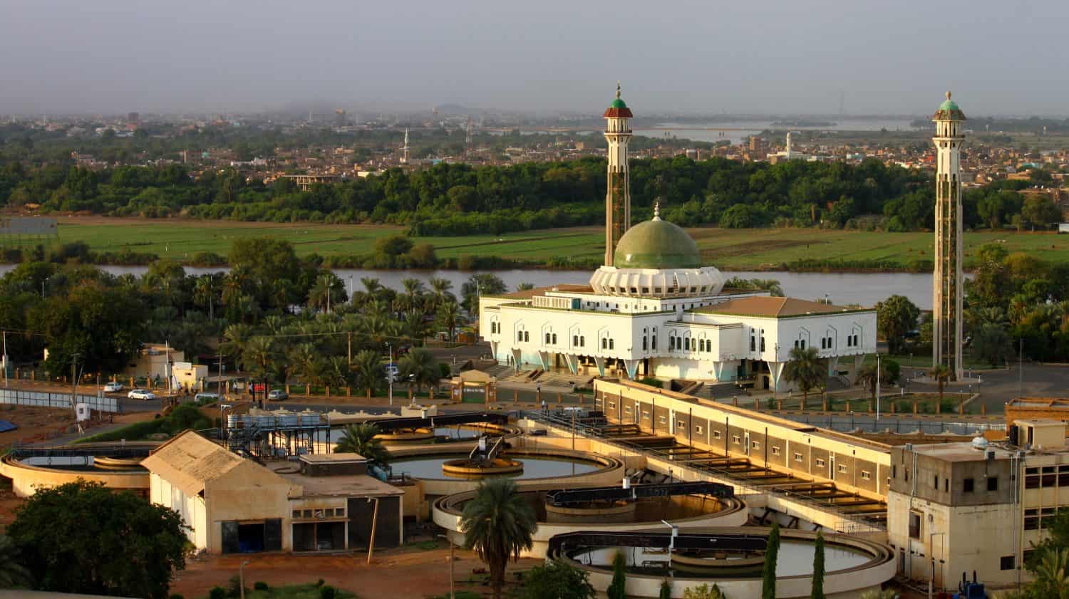 Moschea Al-Mogran, Khartum, Sudan.