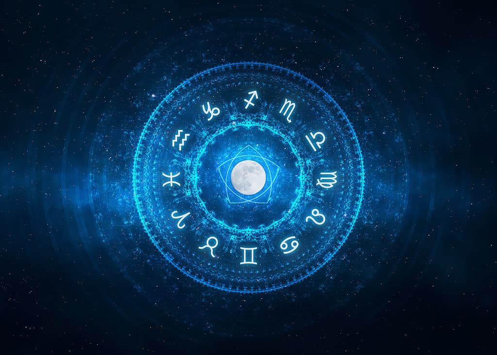 Sfondo di segni zodiacali