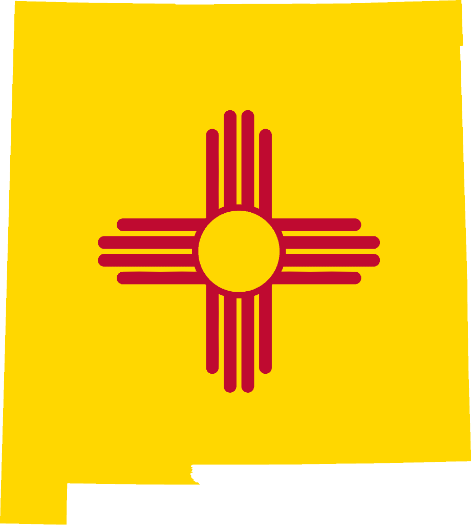 Mappa della bandiera del Nuovo Messico