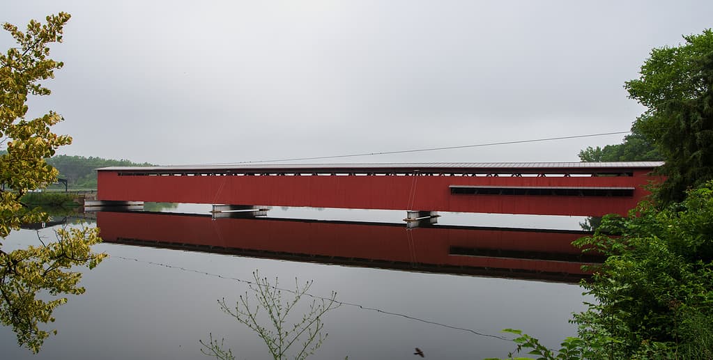 22-75-01 - Ponte coperto di Langley nella contea di St. Joseph, Michigan