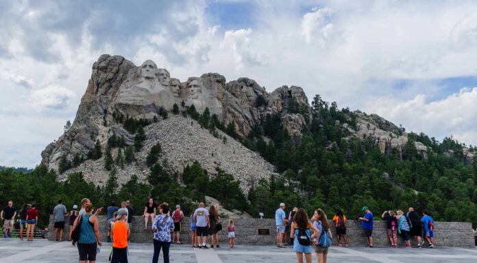 Ingresso al monumento nazionale del Monte Rushmore