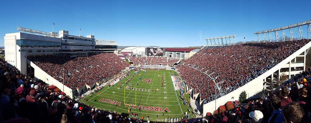 Panoramica del Lane Stadium 2015 contro UNC