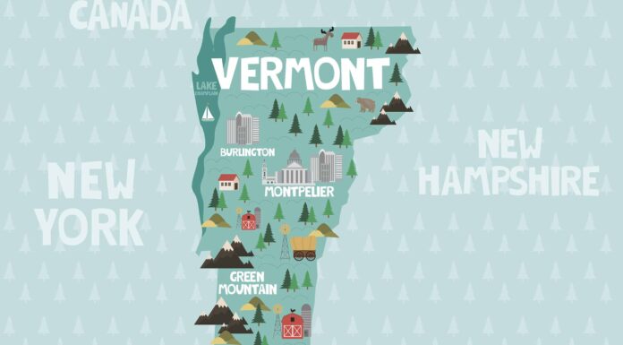 Mappa del Vermont