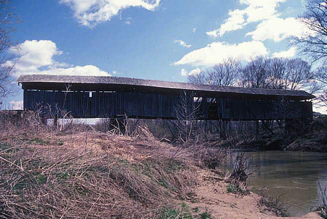 Ponte coperto di Oldtown nella contea di Greenup, Kentucky