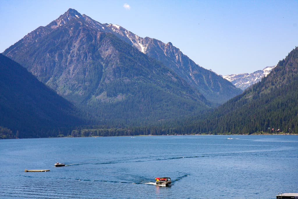 Lago Wallowa nell'Oregon orientale vicino a Joseph, Oregon