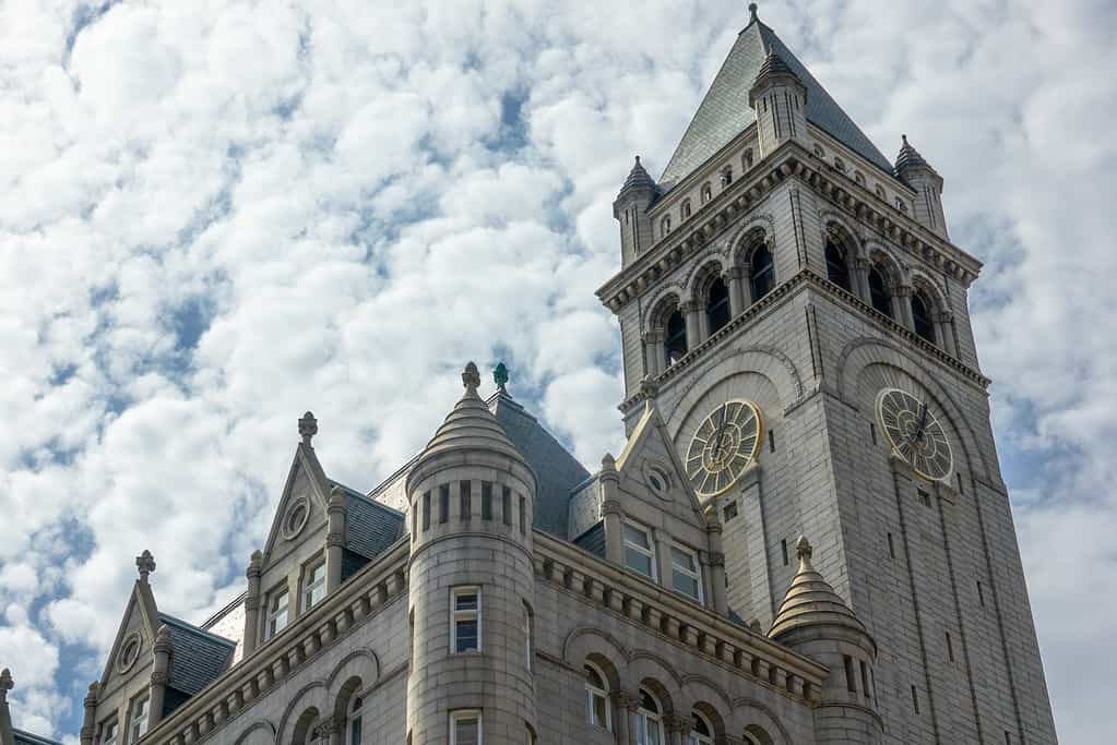 Il vecchio ufficio postale Pavilion, edificio storico del 1899, Washington, DC, Stati Uniti d'America