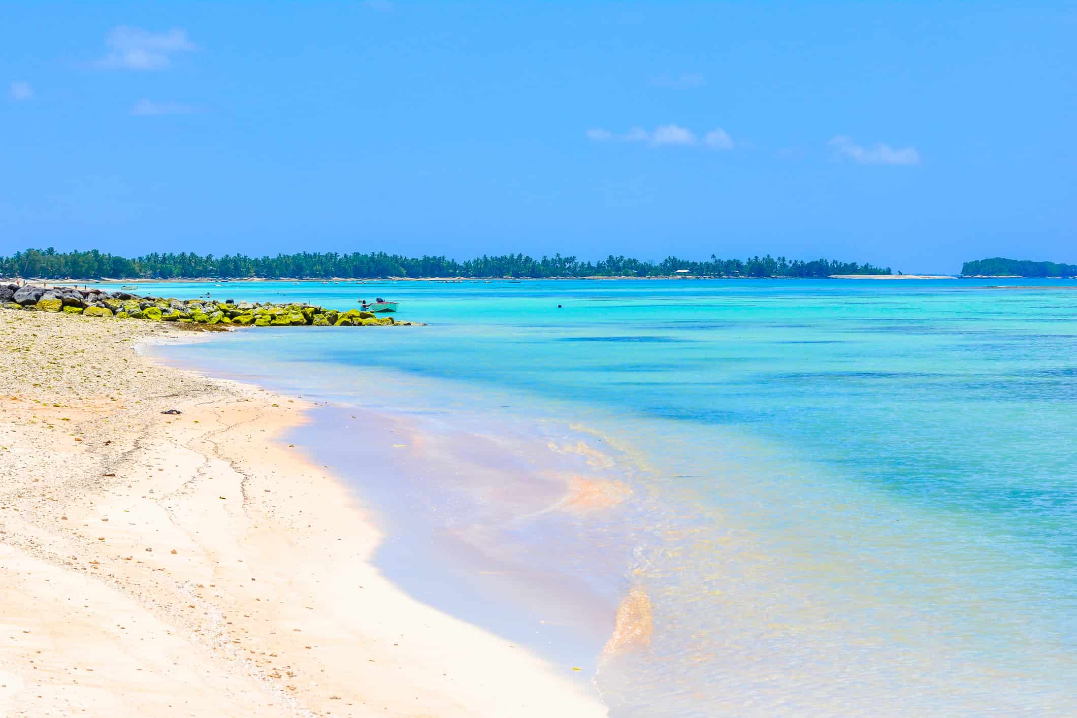 Spiaggia sull'isola di Tuvalu