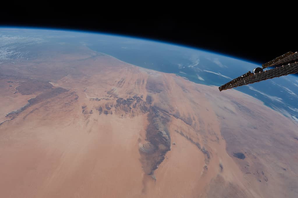 Struttura Richat o Occhio del Sahara dallo spazio