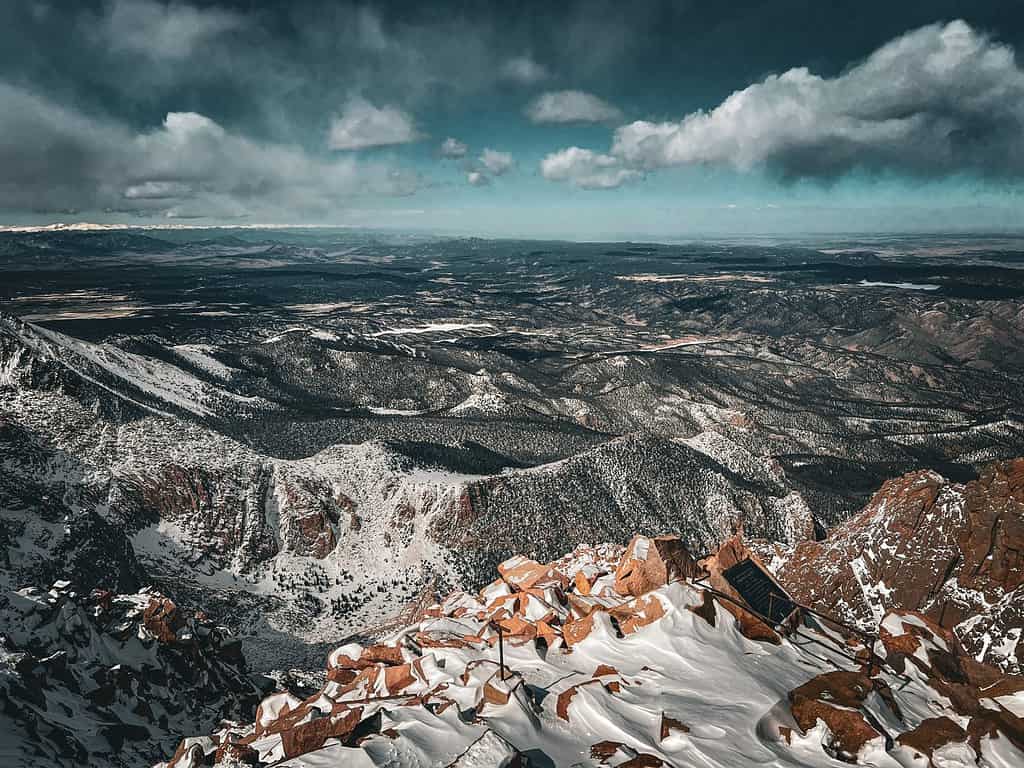 Picco di Pikes situato a Manitou Springs, Colorado