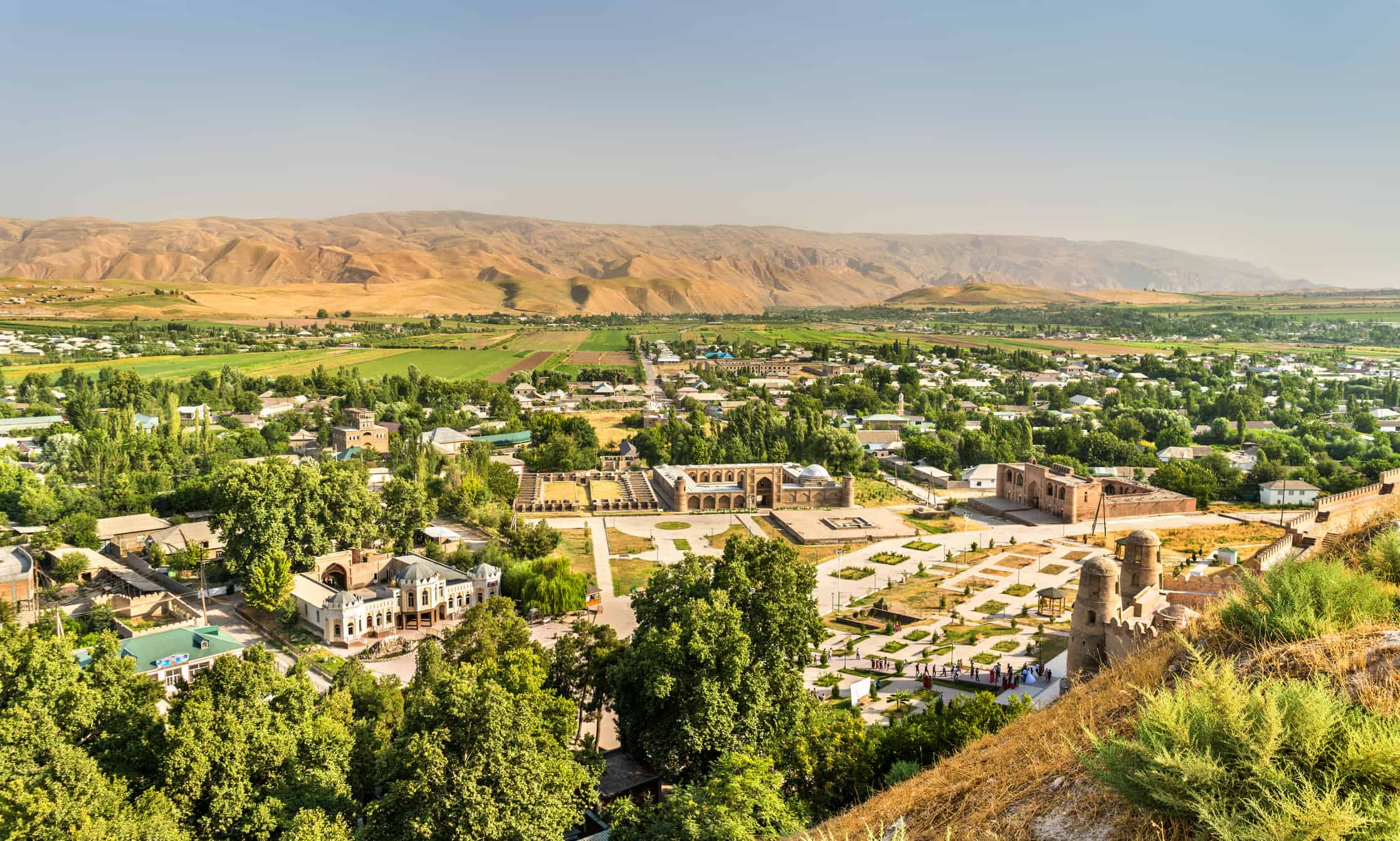 Vista dalla fortezza di Hissar, Tagikistan