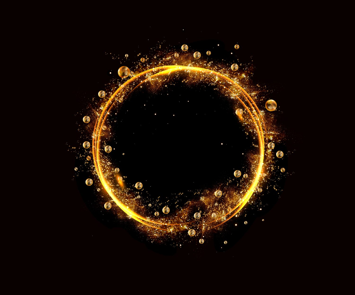 anello d'oro e molecola d'oro