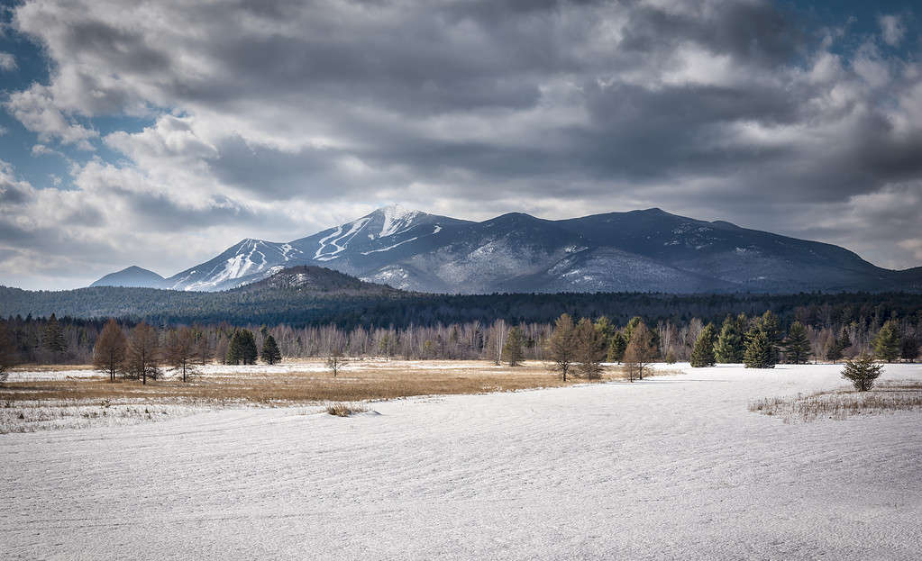 La famosa stazione sciistica Whiteface Mountain nell'Adriondack Park dello Stato di New York