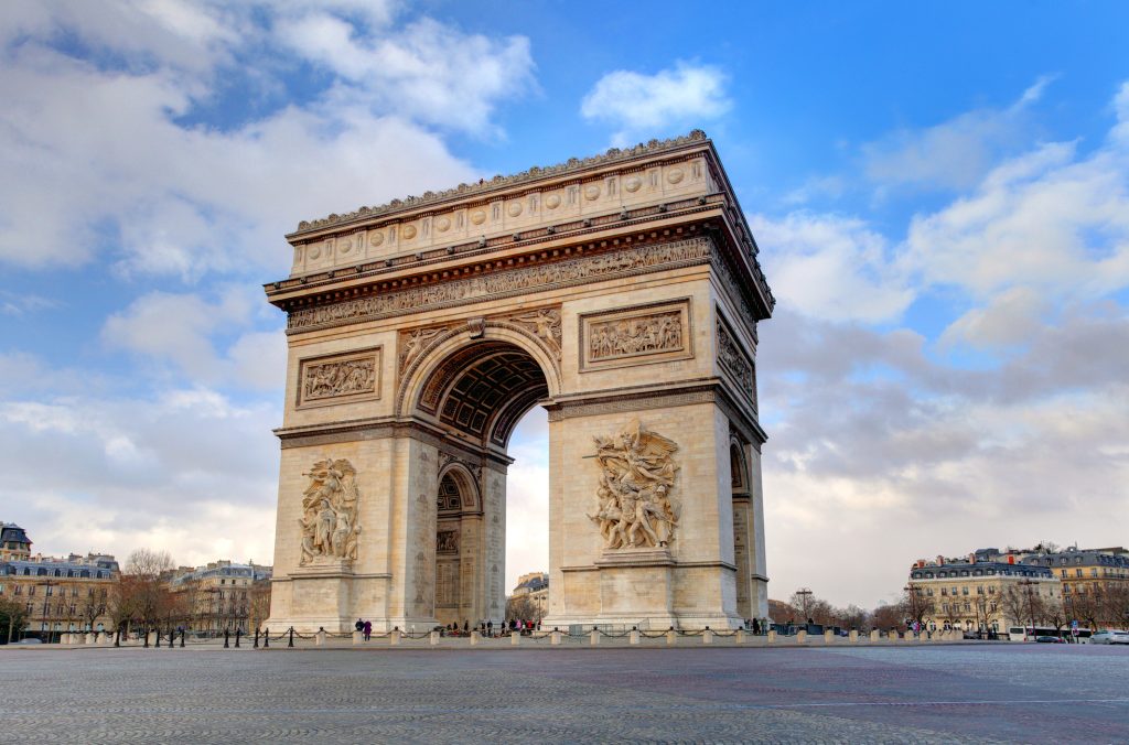 Arco di Trionfo Città di Parigi al giorno