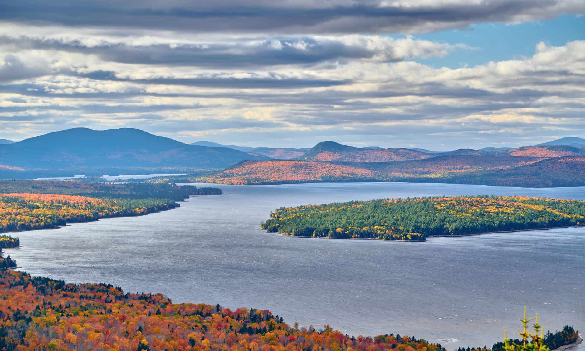 Rangeley Lago Maine Nuova Inghilterra