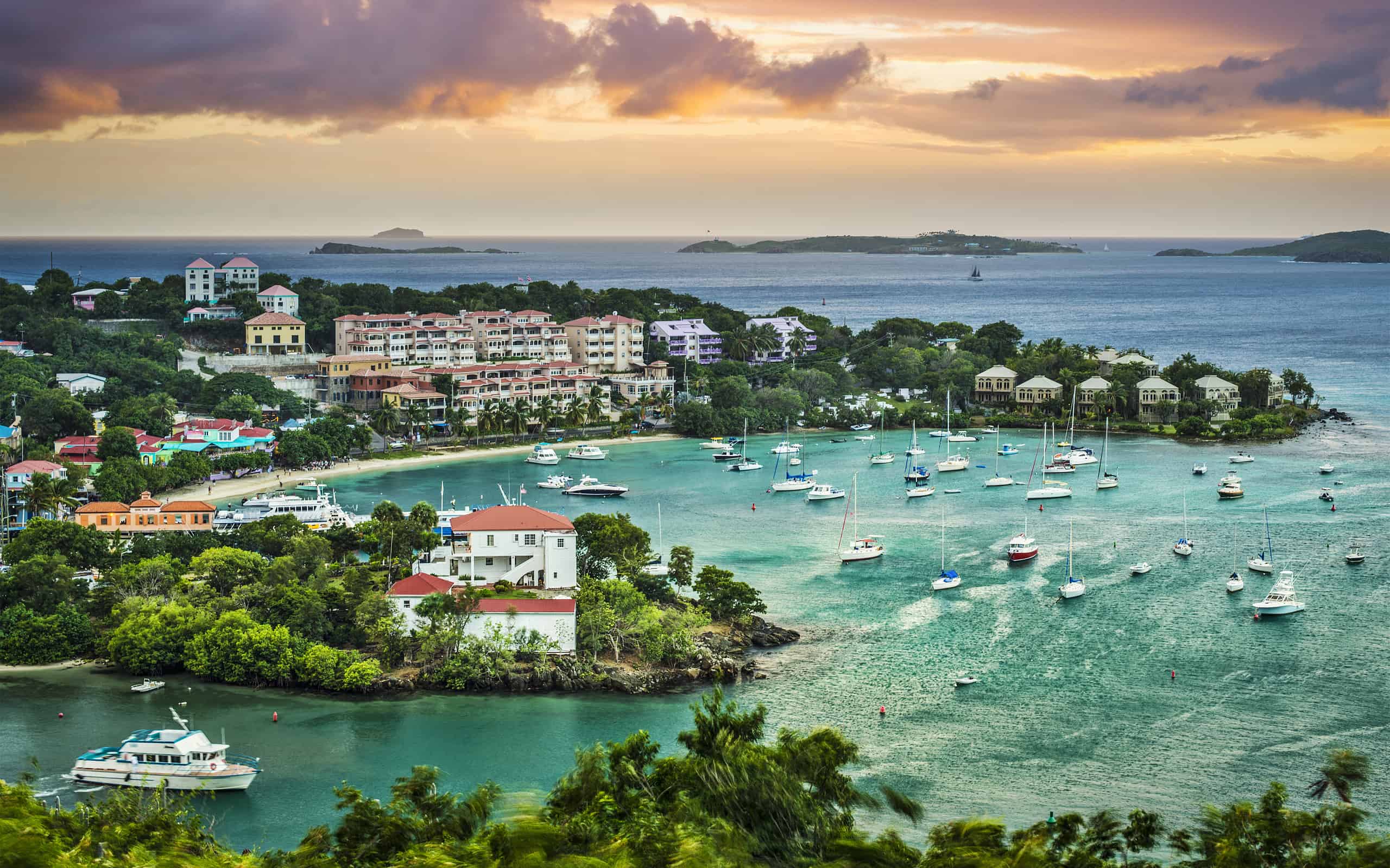 Cruz Bay, San Giovanni, Isole Vergini americane.