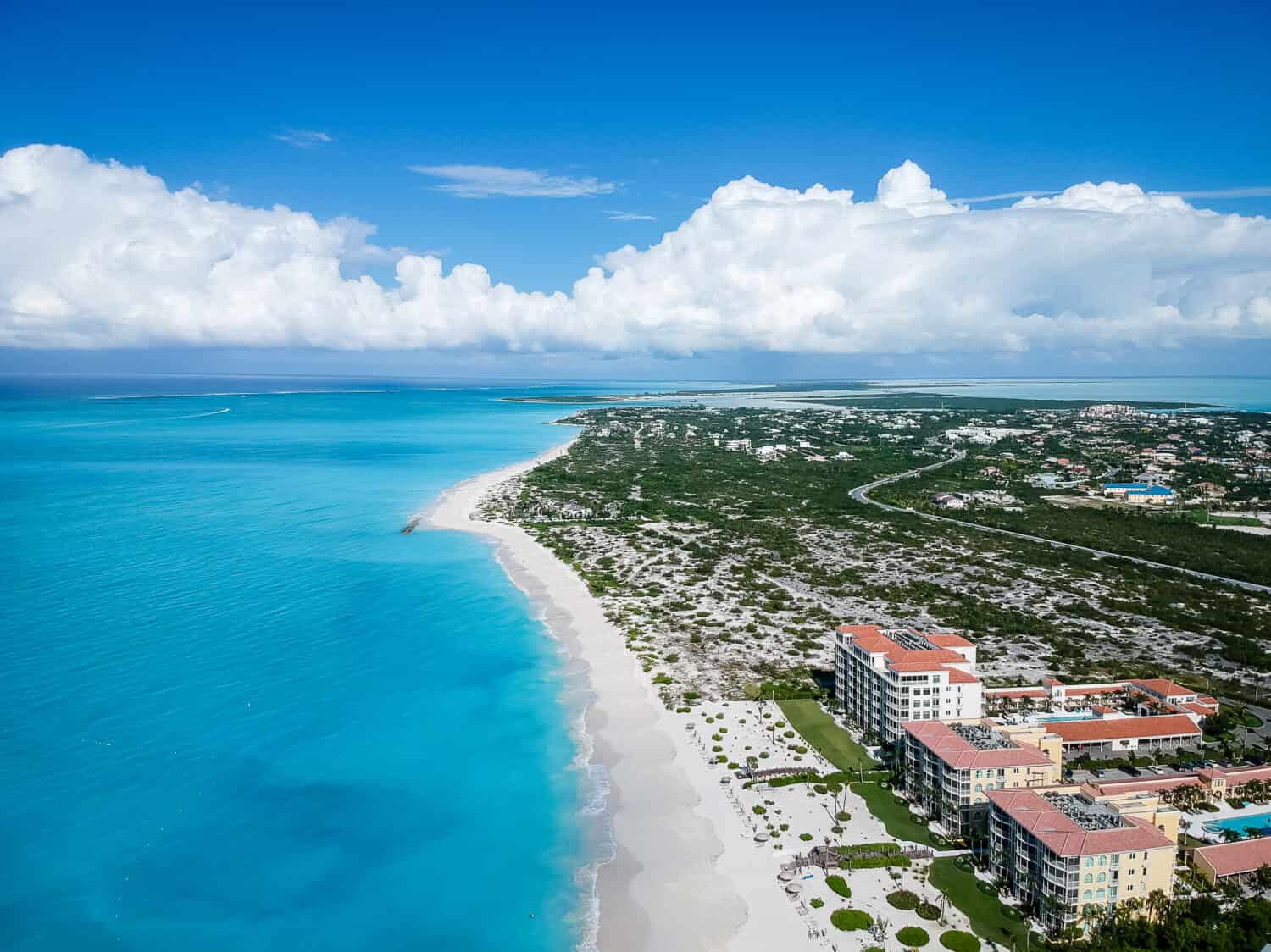 Foto con drone Grace Bay, Providenciales, Turks e Caicos